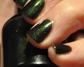 Number 1 Obsession by Piper Polish - Bright Green to Copper/Gold Color Shift Sparkle Topcoat - 5 ml Sample Size