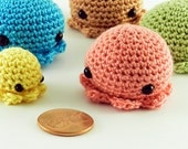 Jumbo MiniPus (Solid Colors) - Miniature Octopus Amigurumi Doll Plush (7.00 EACH)