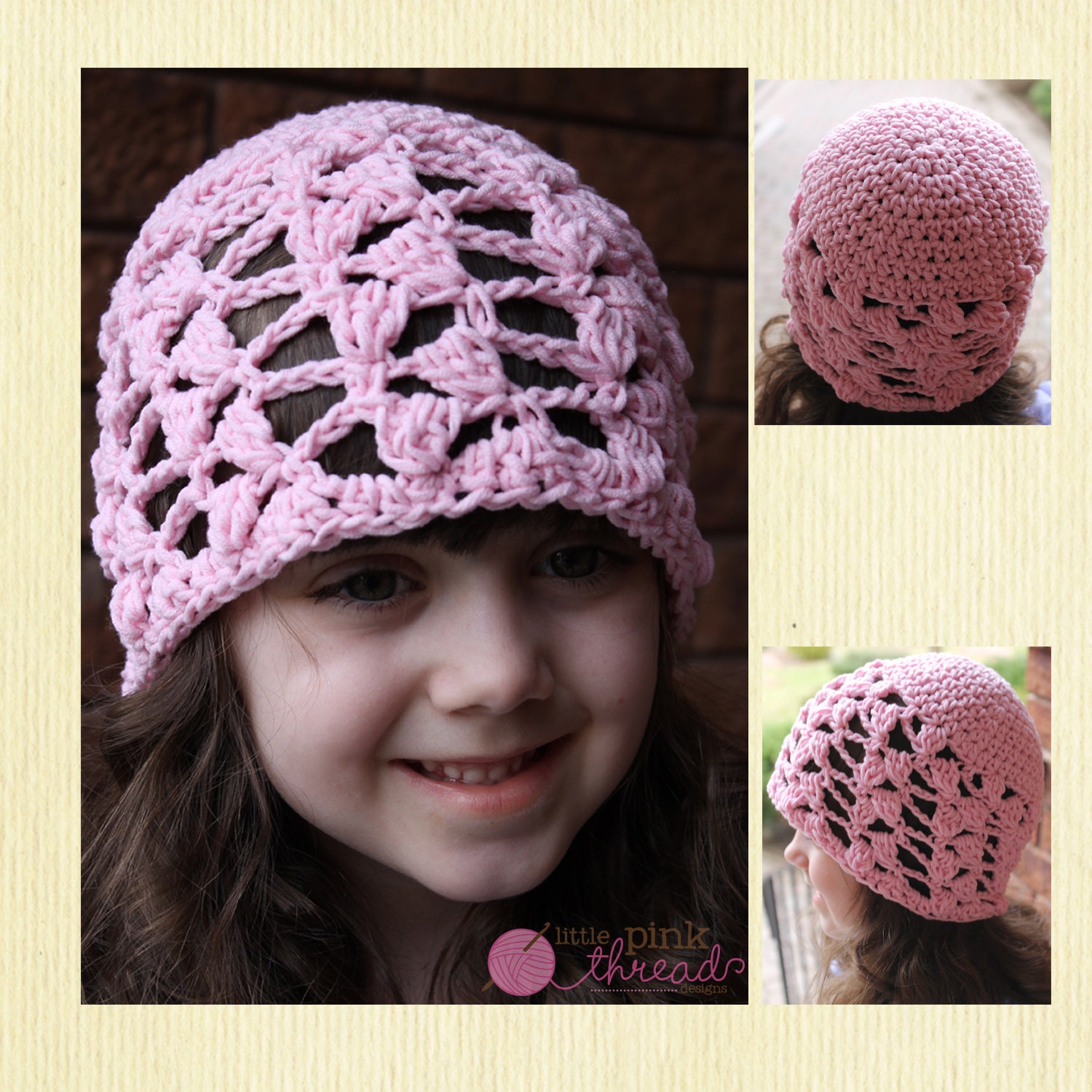 Footprint Lace Beanie (Made-To-Order/ Custom)