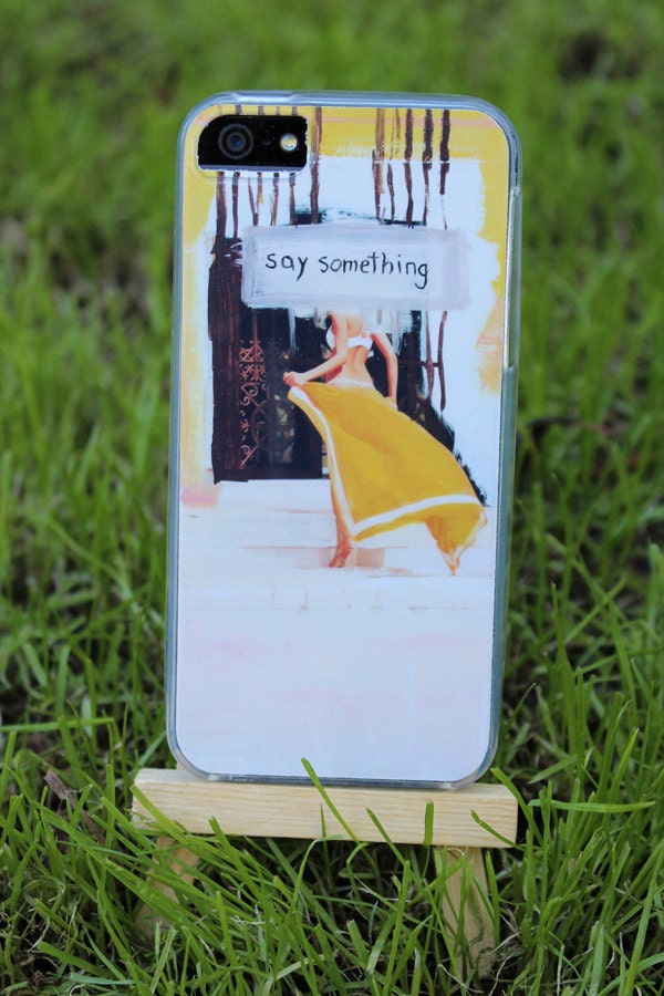 Say Something iPhone 5 soft case & EXTRA design