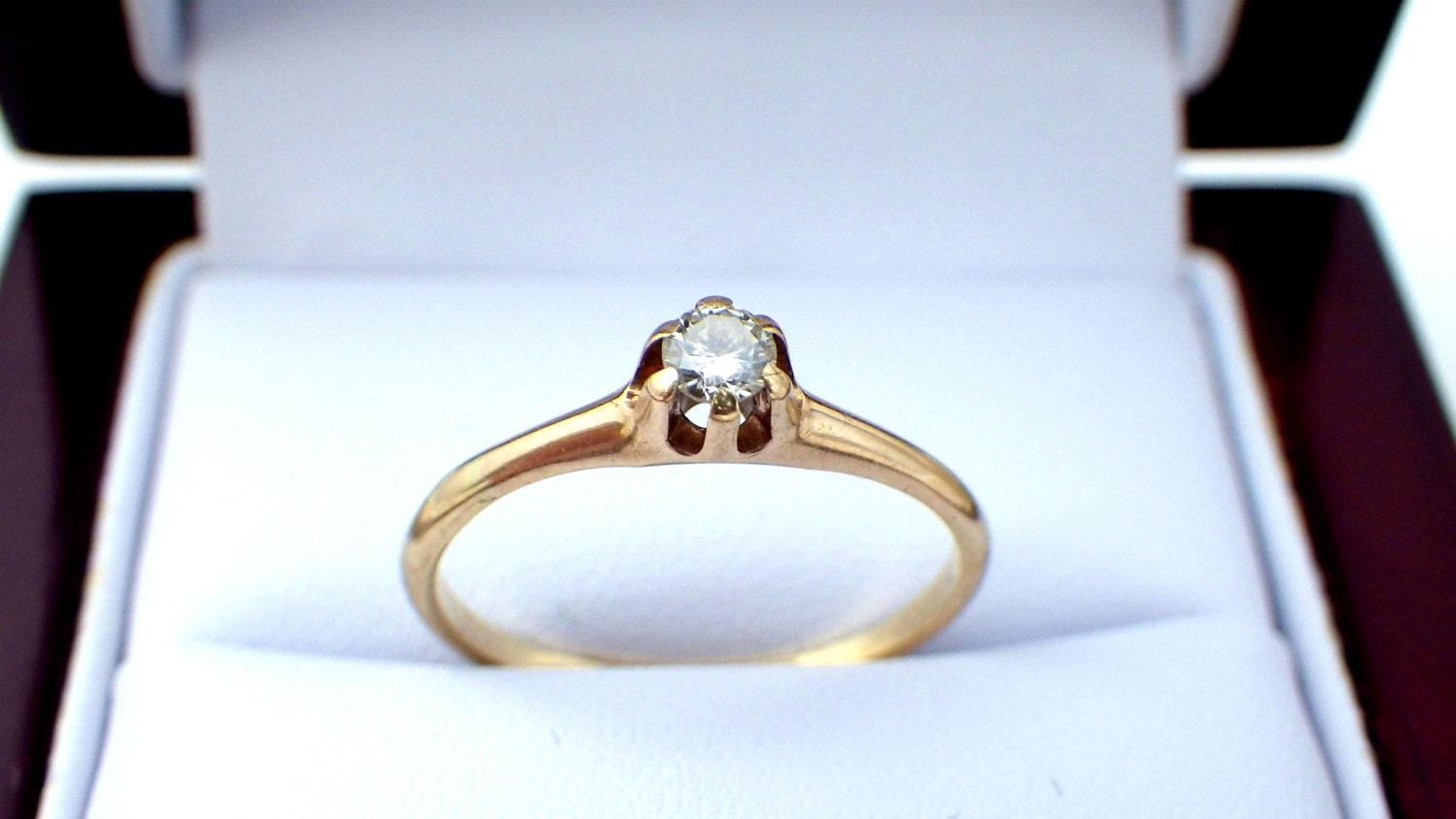 Antique Diamond Engagement Ring Stacking