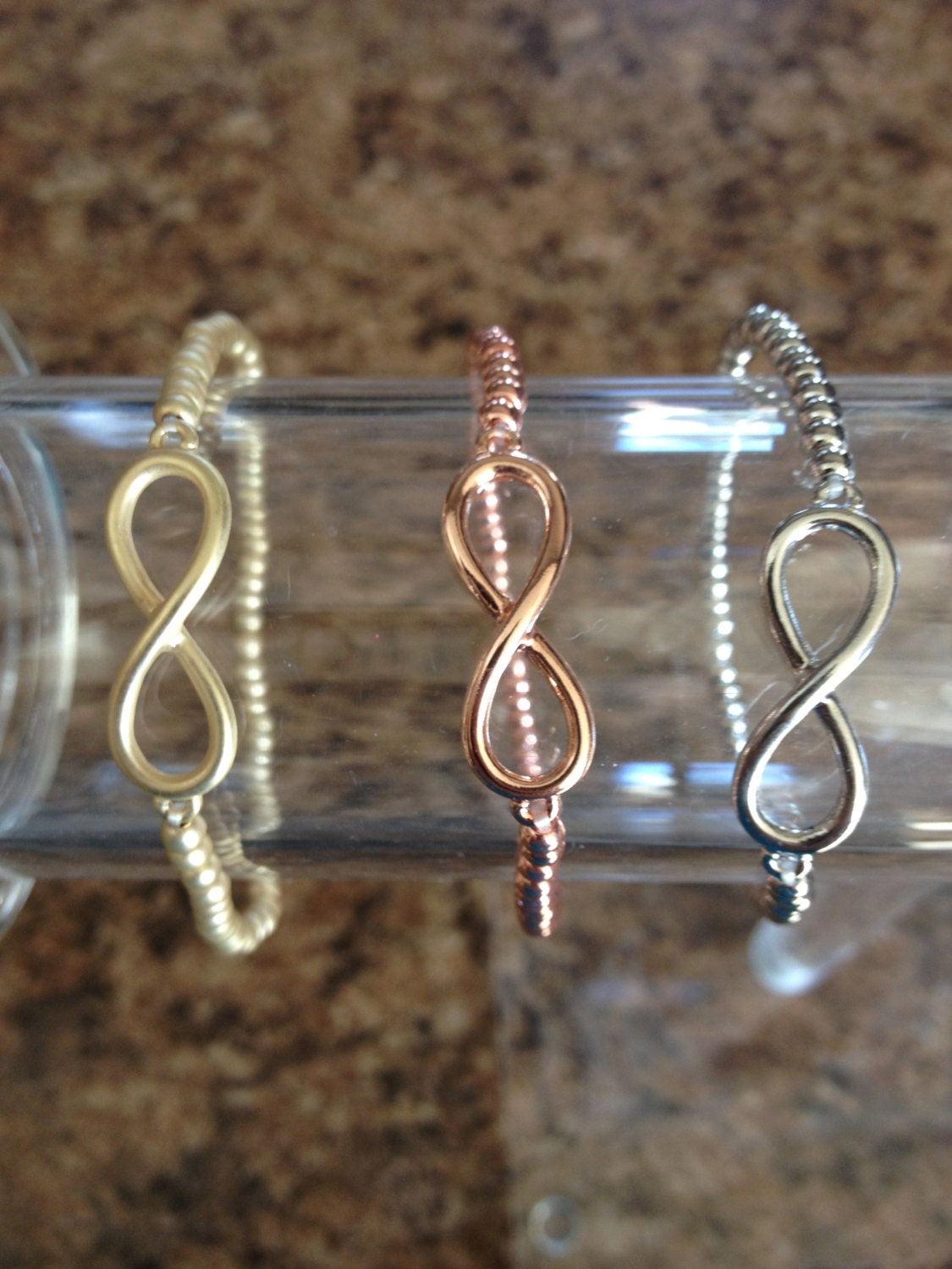The IVY Bracelet: An Infinity Charm Beaded Bracelet