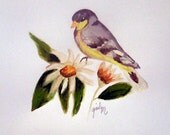 Spring is in The Air Print of Original Watercolor Painting Modern Home Wall Decor Signed