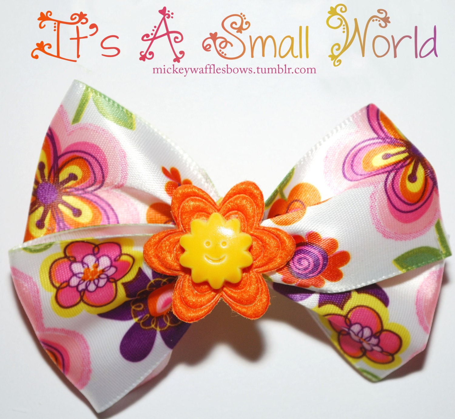 It's A Small World Hair Bow