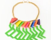 Perspex statement necklace