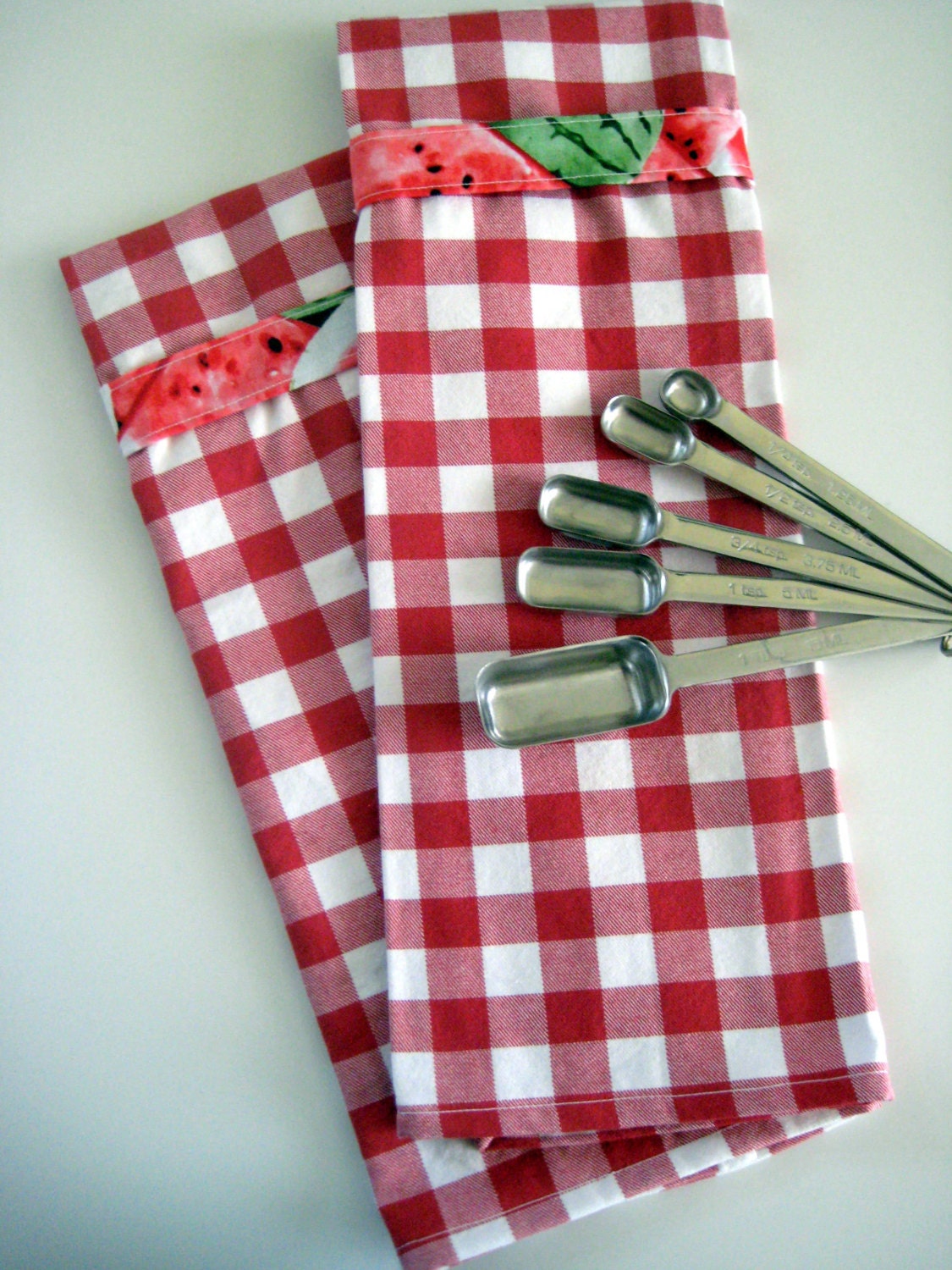 Red Checked with Watermelon  hanging towel - Hang Tight Towel (TM)