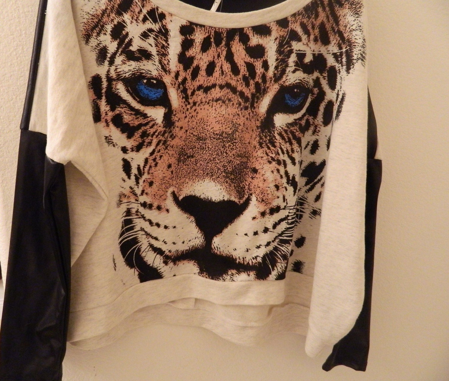 leopard face oversized shirt