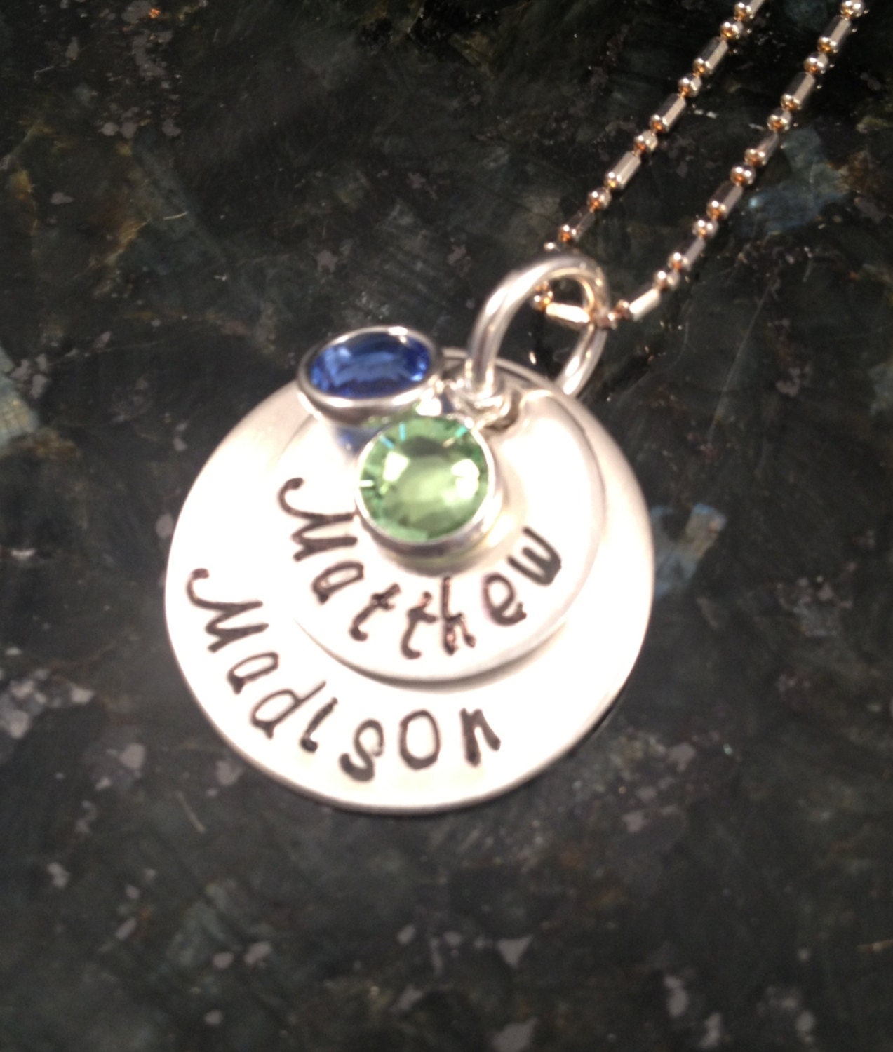 Mother's Day jewelry personalized sterling by TheWagTaggery