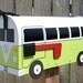 Lime Green Volkswagen Bus Mailbox by TheBusBox Custom made - Choose your color - SplitBusBox