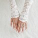 Bridal glove, Wedding glove, Cream glove, Belly Dance, Fetish, Fishnet, Bridal Lolita, wedding glove, vintage lace