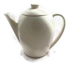 Edwin Knowles Coffee Tea Pot - Accent White - Mid Century
