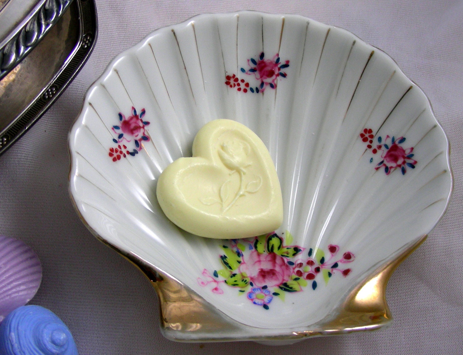 Vintage Handpainted Soap or Trinket Dish