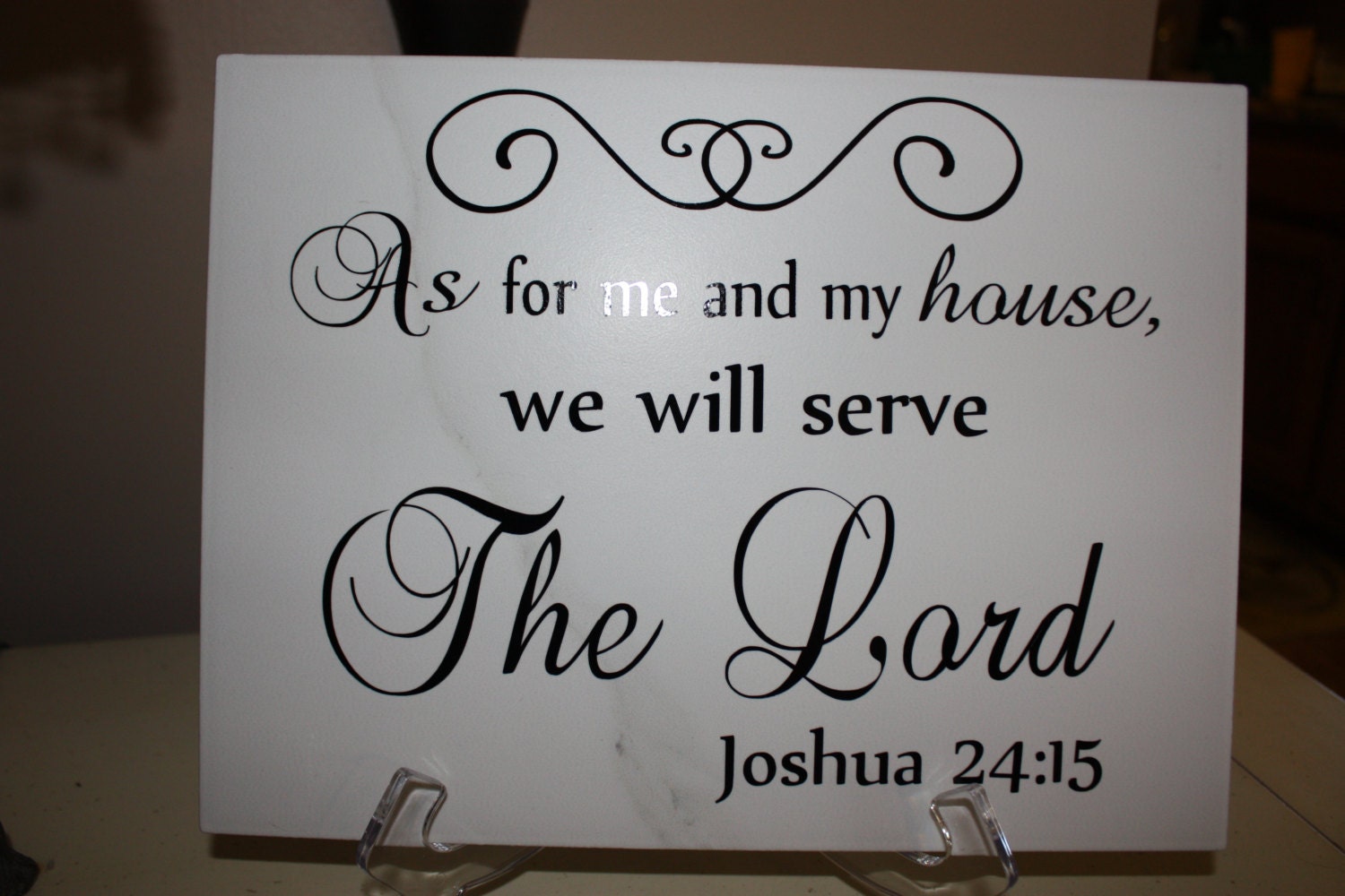 Wedding or Housewarming gift 9x12 Monogrammed Tile