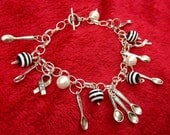Zebra-Striped Spoon Bracelet 