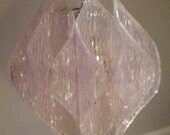 Vintage Lucite Chandelier Light Ceiling Hollywood Regency Mid Century Modern Acrylic Eames Era Pendant Lamp