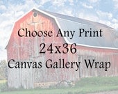 Decor - Choose Any Print 24x36 Canvas Gallery Wrap - Photography, Home Decor, Typography, Quotes, Nature Photography, Black and White, fPOE