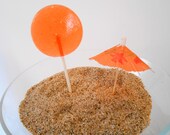 Mai Tai Gourmet Lollipops - Set of 7 - Tropical Cocktail Collection - Tiki Party Favors - Wedding Favors - Cocktails - Spring - Summer