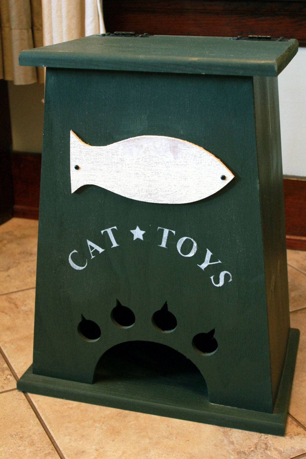 personalised cat toy box