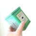 Green turquoise tin box- Kitchen storrage for tea- Chinese Green Jasmine tea- gold /sea geen box-Home DECOR- Asian