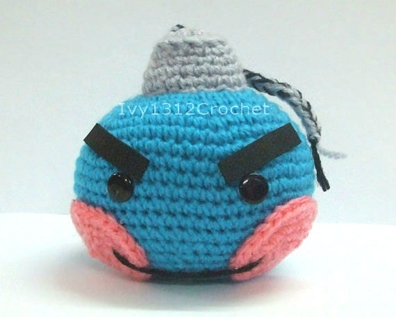 Happy Mine Plushie 4.72" - Finished Handmade Amigurumi crochet doll toy Home decoration birthday anniversary gift