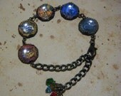 SALE - Harry Potter Hogwarts House Crest Vintage Link Cameo Bracelet (One size fits all)