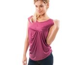 Women Shirt, Summer Shirt, Light Bordo Top, Short Sleeve Bordo Top, Colors: Black, Gray, Light Bordo, light Brown, Sunglasses