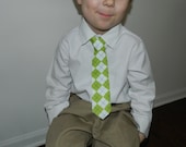 NEW Green Argyle adjustable infant/toddler tie