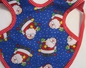 Handmade Happy Chubby Christmas Holiday Santa Claus Baby Child Bapron Bib Apron