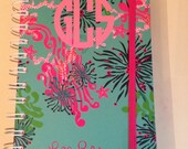 2.5 inch Circle Monogrammed Personalized Vinyl Decal for your planner or almost any surface