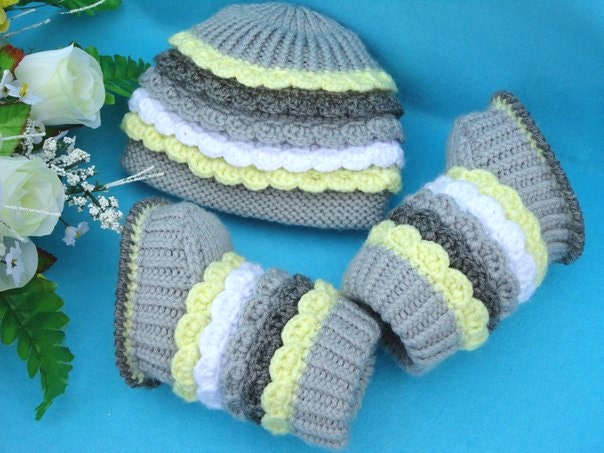 Baby Girl Set Crochet Baby set Baby Hat Handmade Girls Hats Baby Booties Crochet Toddler Booties Baby Girl Shoes Knitted Baby Set Choldren