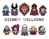 Fairytale Villains Cross Stitch Pattern (PDF) INSTANT DOWNLOAD