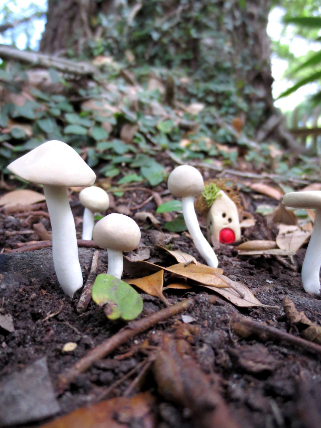 Mushroom Love...Natural Color Terrarium Mushroom Accessories Fairy Garden Mushroom Fairy Garden Accessory Miniature Mushrooms