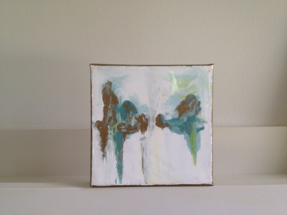 5x5 Blue/Green Abstract III