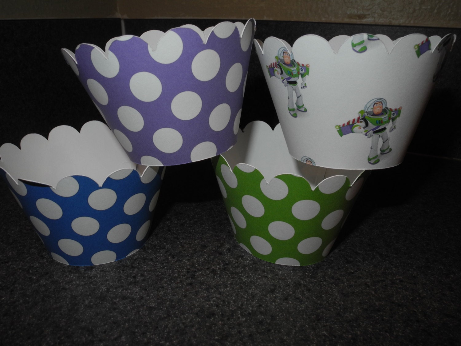 Buzz Lightyear Cupcake Wrappers  Set of 12 Toy Story