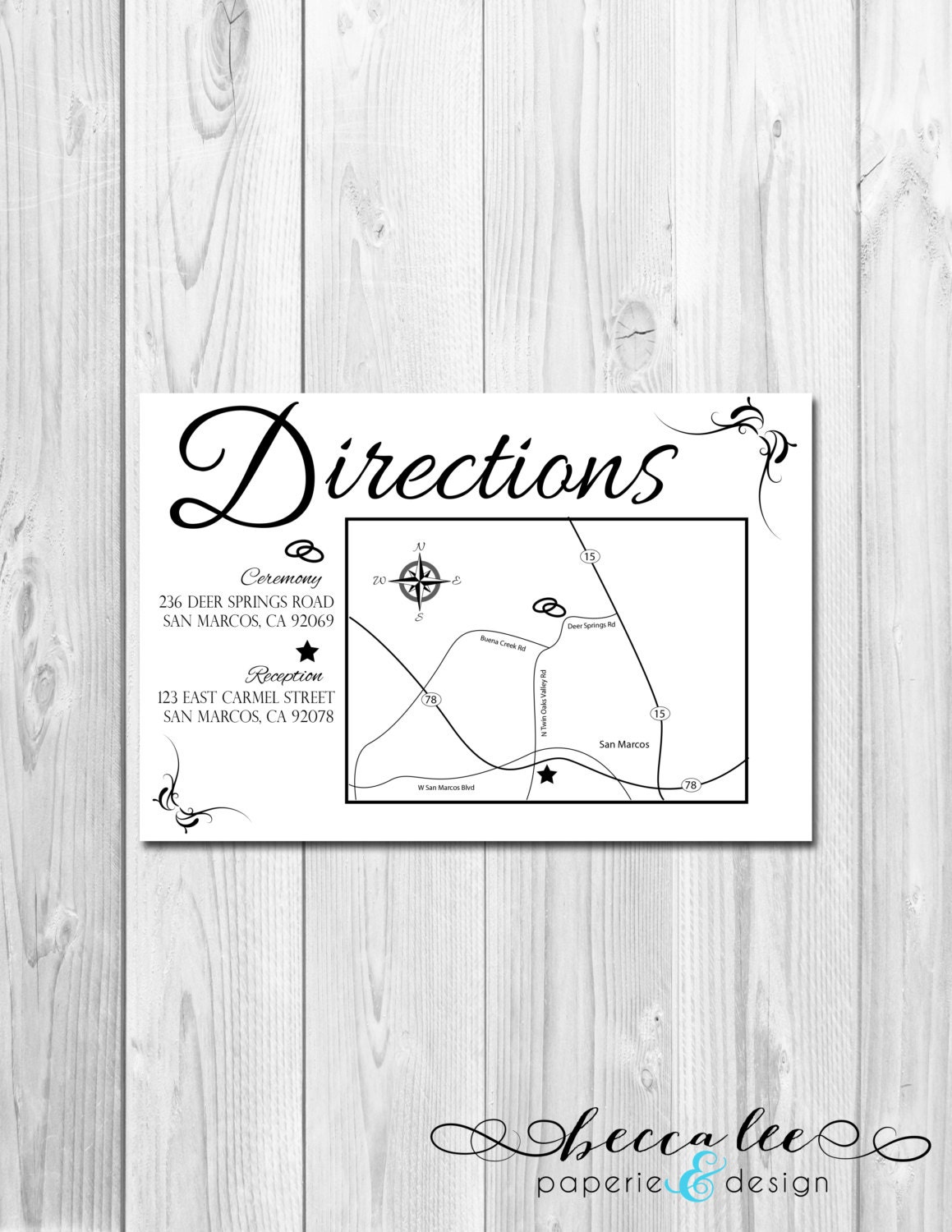 Customizable Event/Wedding Map - DIY - Printable Il_570xn