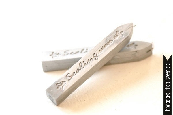 Set of 2 Sealing Wax Stick for Wax Seal Stamp - Silver - BacktoZero