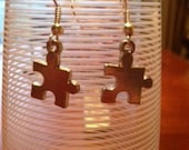 Autism Awareness/ Best Friend/ Bridesmaids Puzzle Piece Charm Earrings