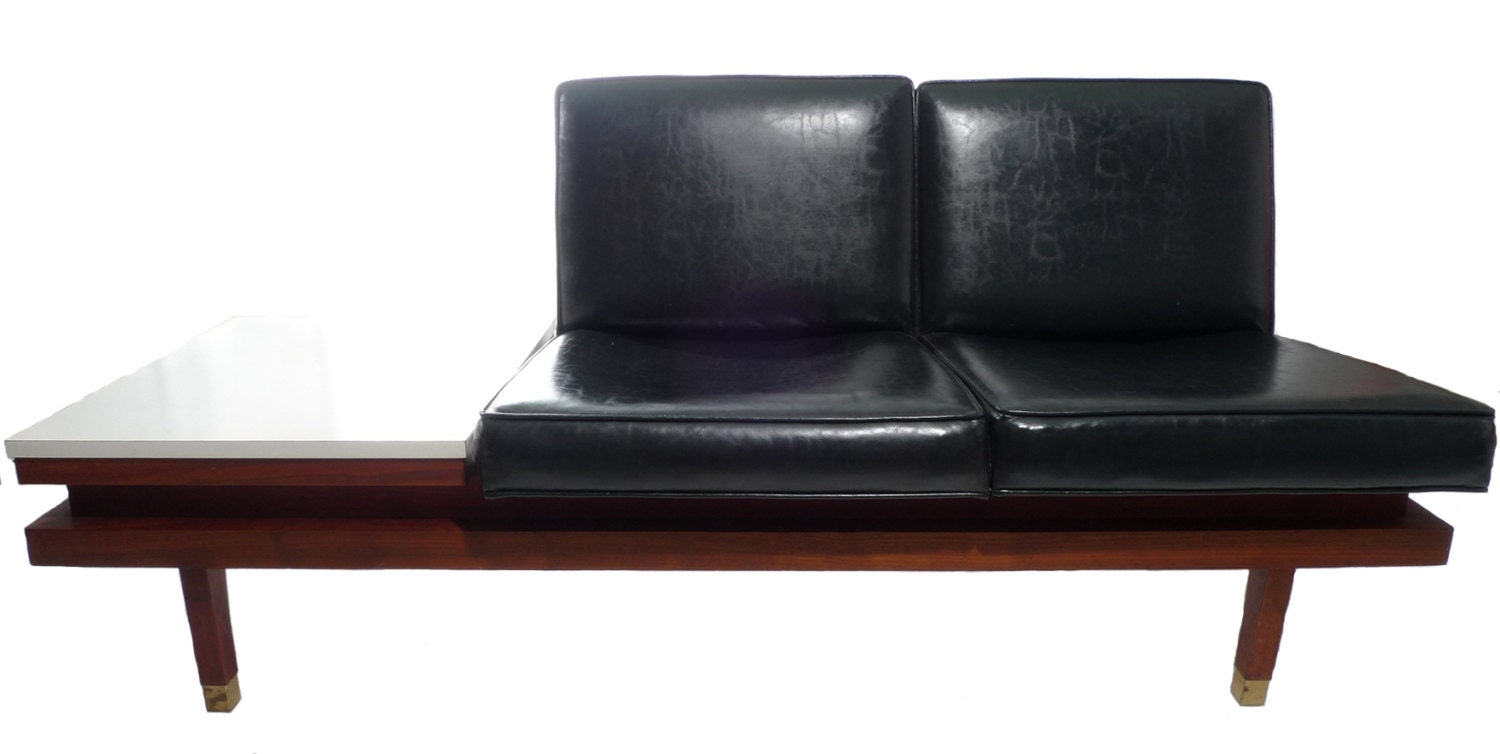 Mid-Century Retro Settee/Sofa/Seat/Bench After Jens Risom/George Nelson Knoll