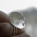 Water Drop Ring - Clear quartz Ring - Statement ring