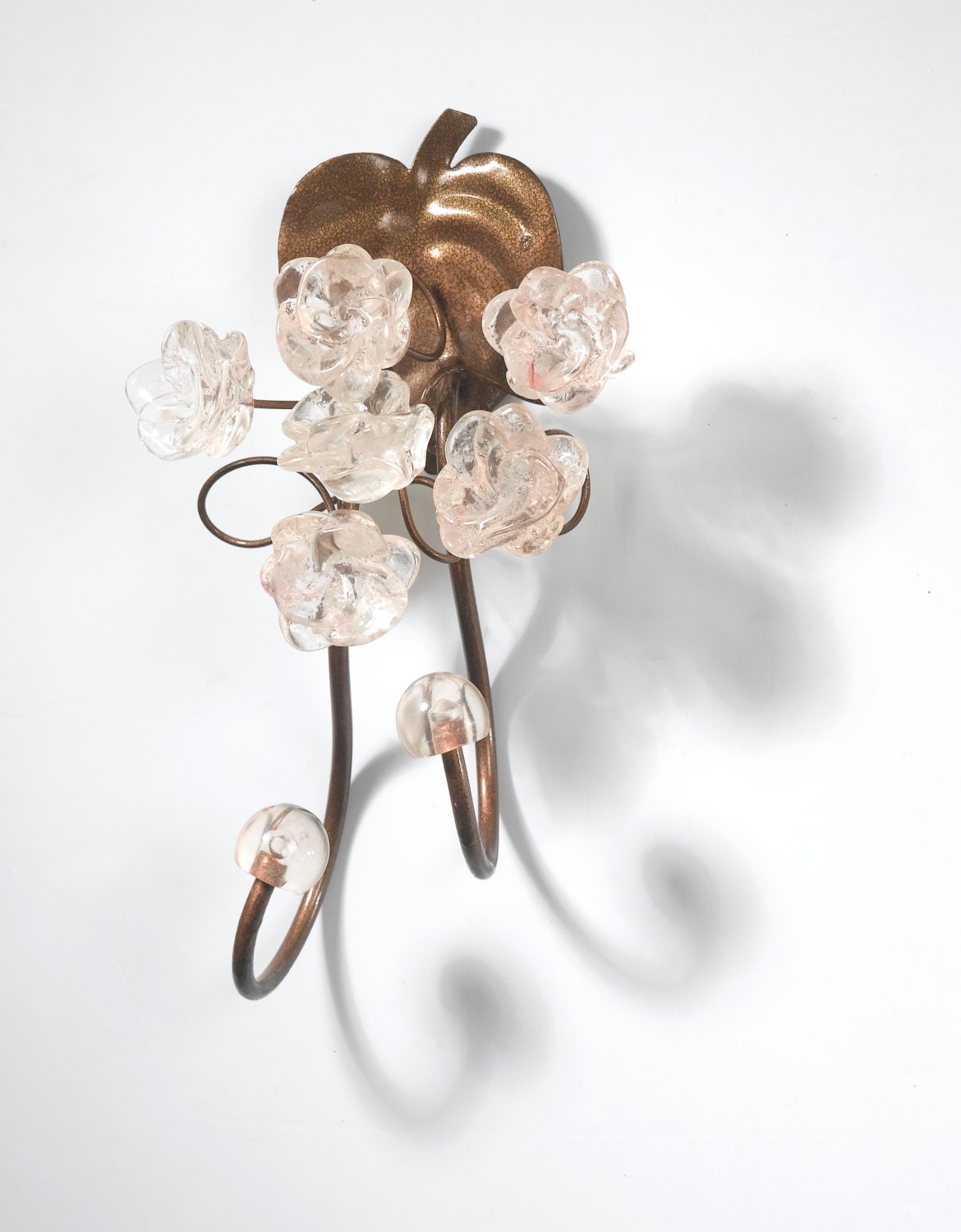 Decorative towel rack with transperant flowers, free shipping