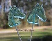 HORSE Party Favors Barley Sugar Hard Candy Lollipops Suckers Birthday Party Favors Gift Kentucky Derby Party Favors