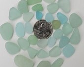 Sea Beach Glass Wedding Frosted Sea Foam and Aqua Sea Glass Jewelry Quality