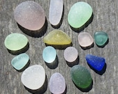 Sea Beach Glass Lavender Cobalt Blue Mint Citrine Pink Jewelry Quality Flawless