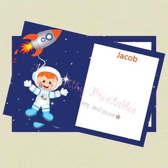 Printable Boy Rocket Thank You Note Il_570xn