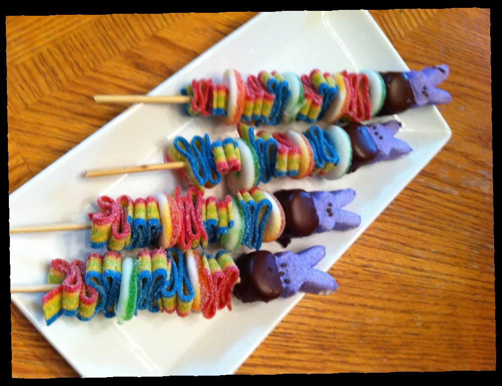 12 Easter Candy Kabobs