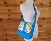 Bright Turquoise Crossbody,Convertible,Messenger Bag