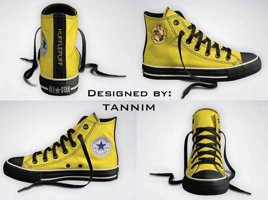 Custom Harry Potter: House Hufflepuff Converse Chucks