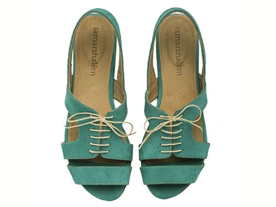 NEW ARRIVALS, Shirley Turquoise, Sandals,