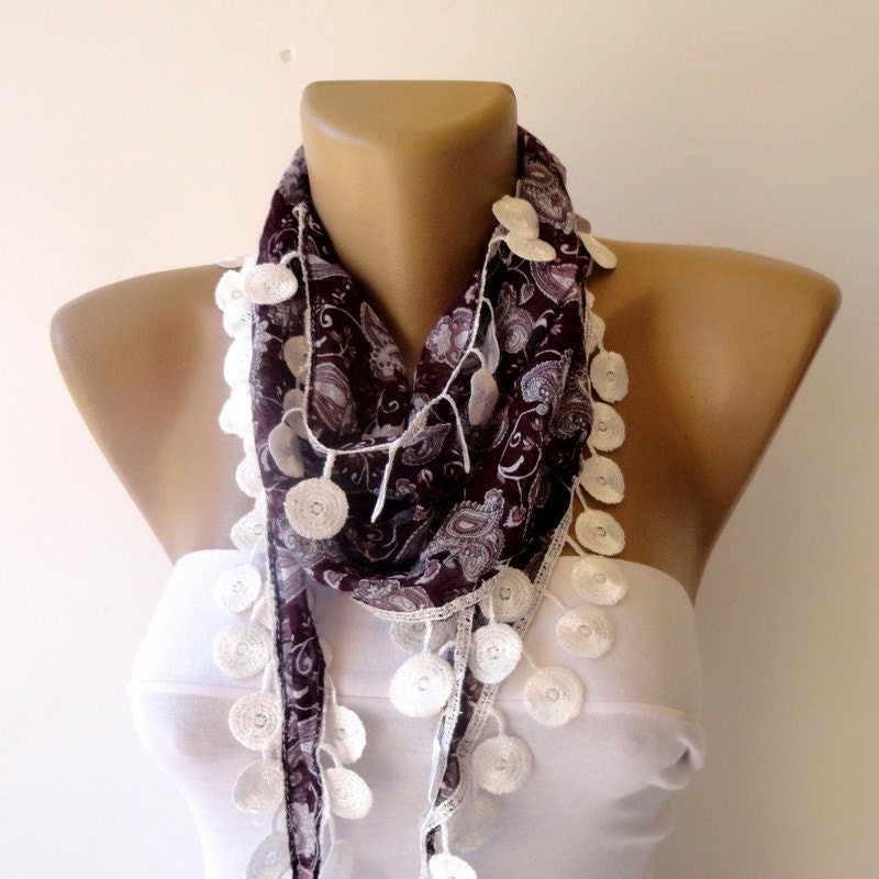 New bridal wedding lace women scarf with lace fabric, multicolor, authentic, romantic, elegant, new design neckwarmer cowl Mothers day gifts