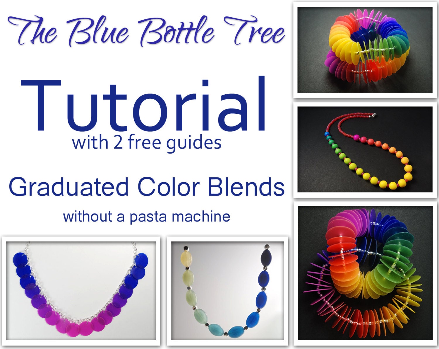 Buy tutorials & combs - Tutorial Making Graduated Color Blends / Polymer Clay Rainbow Ombre Tute Fimo Polyclay
